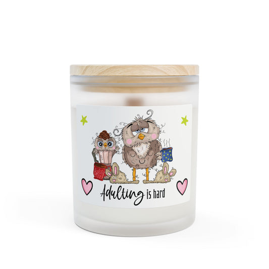 Adulting Owl Candle
