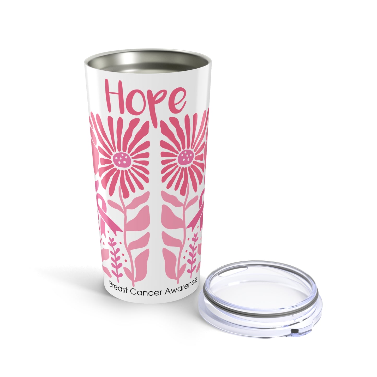 Breast Cancer Faith Hope Love Tumbler
