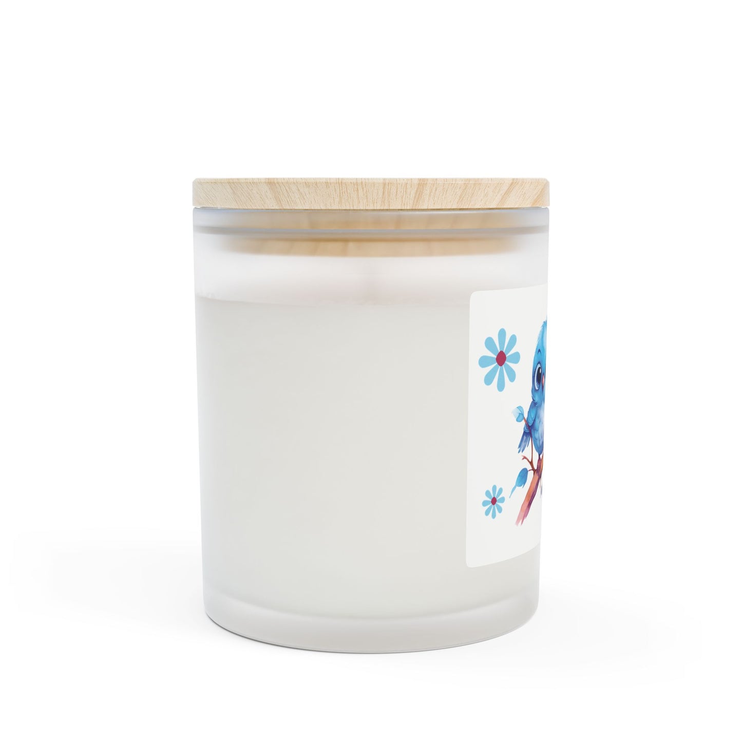 Happy Bluebird Candle