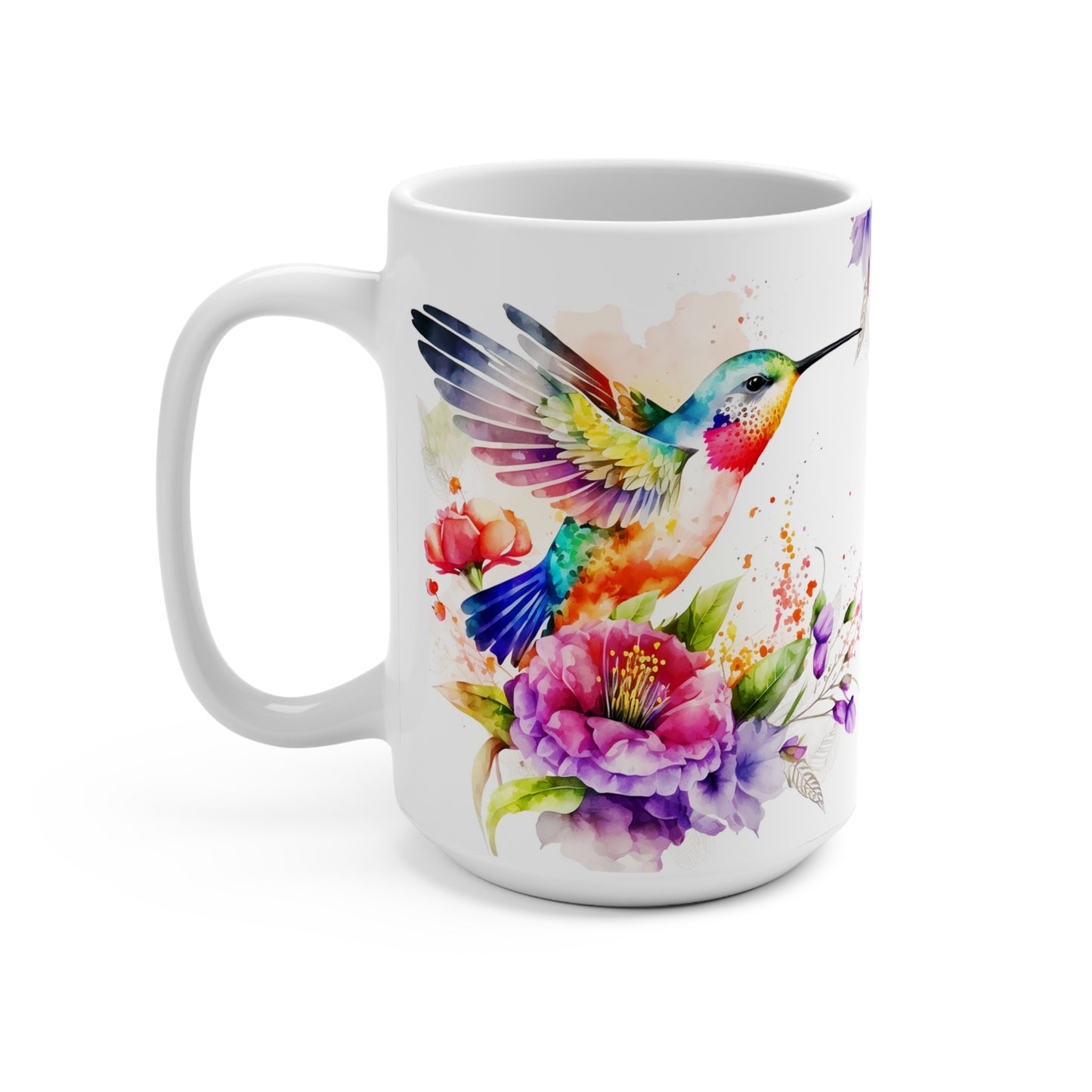 Watercolor Hummingbird Mug