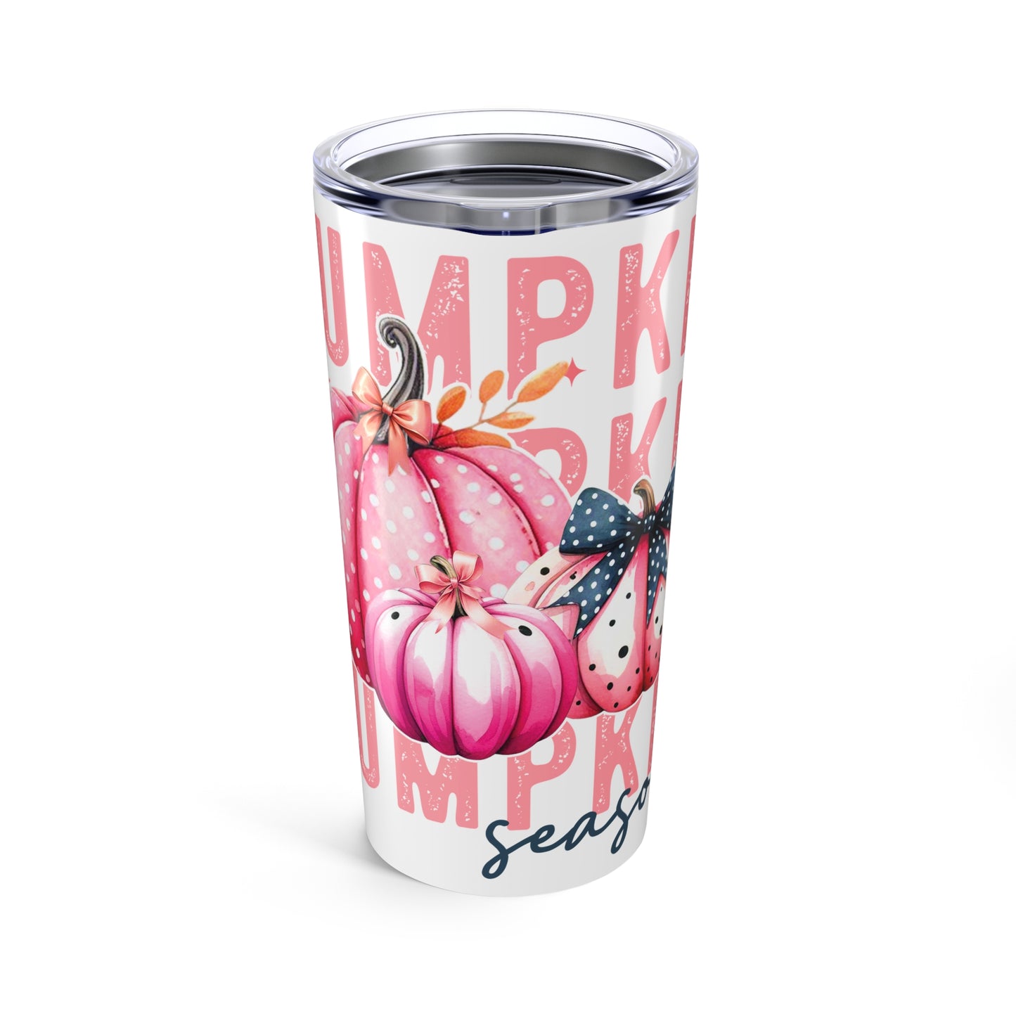 Breast Cancer Pink Pumpkin Tumbler