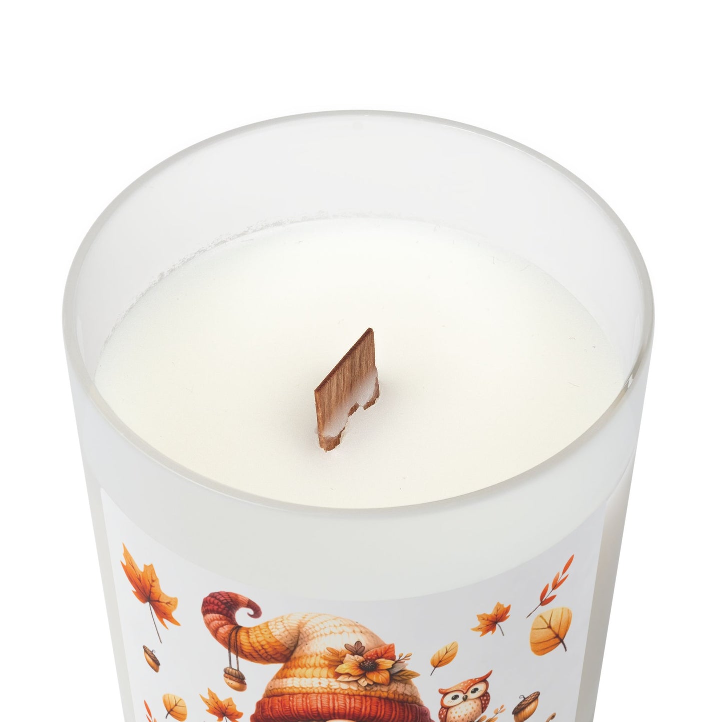 Hello Fall Gnome Candle