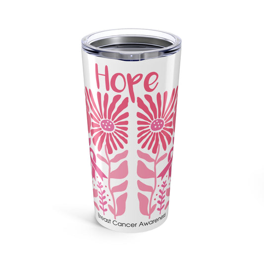 Breast Cancer Faith Hope Love Tumbler