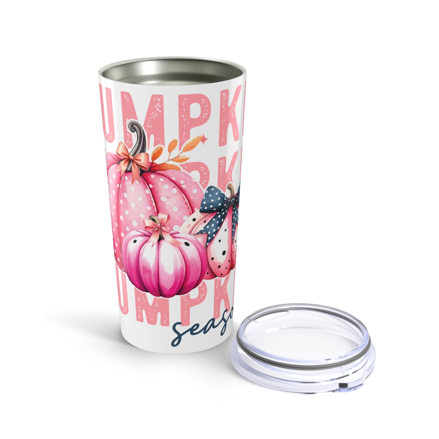 Breast Cancer Pink Pumpkin Tumbler