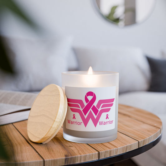 Breast Cancer Warrior Candle