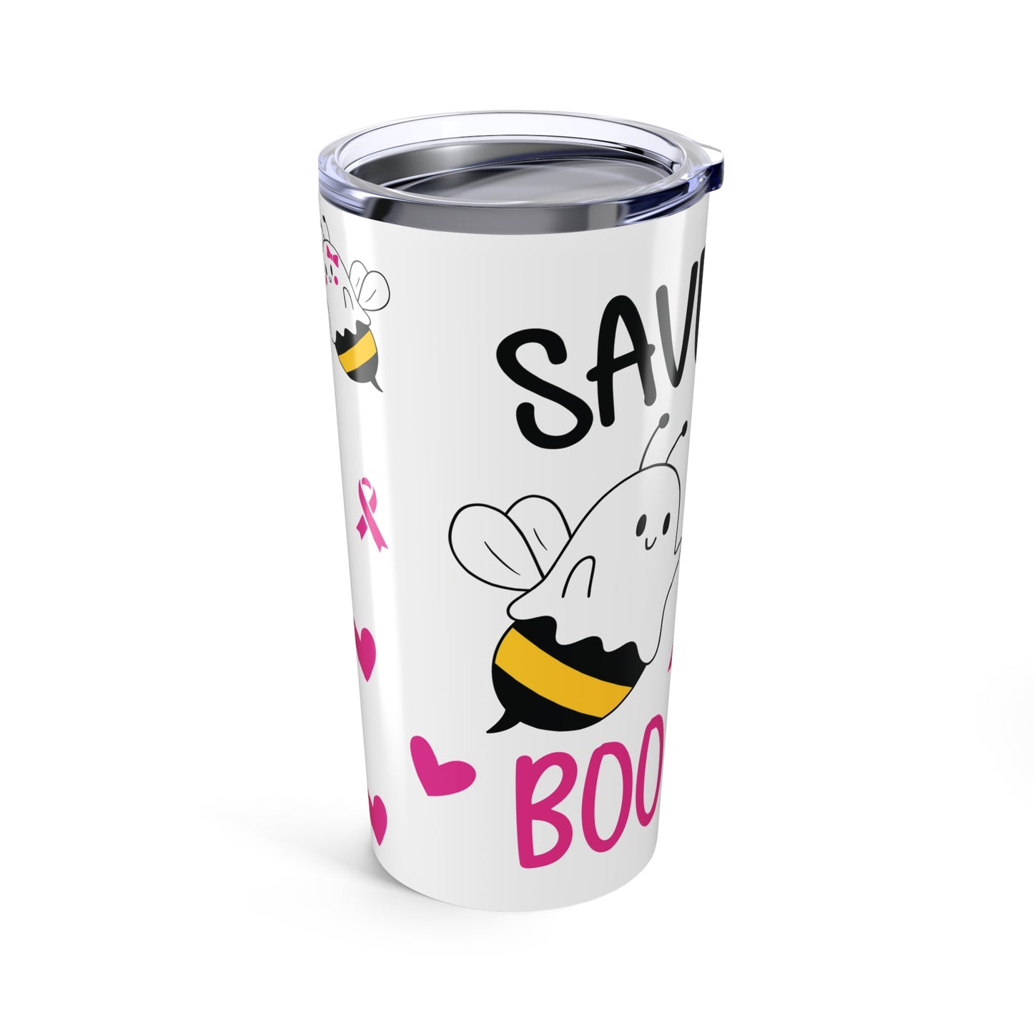 Breast Cancer Boo Bees Tumbler