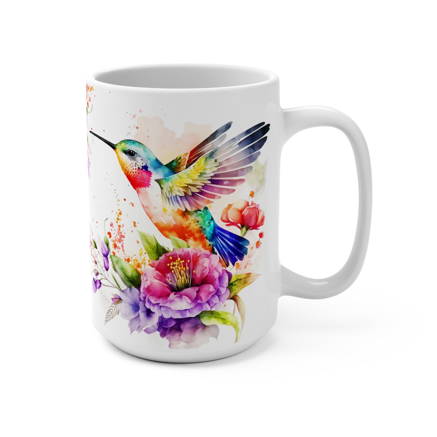 Watercolor Hummingbird Mug