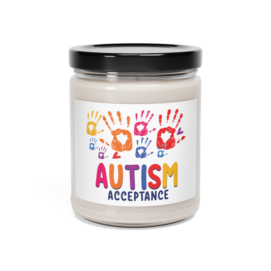 Autism Acceptance Candle