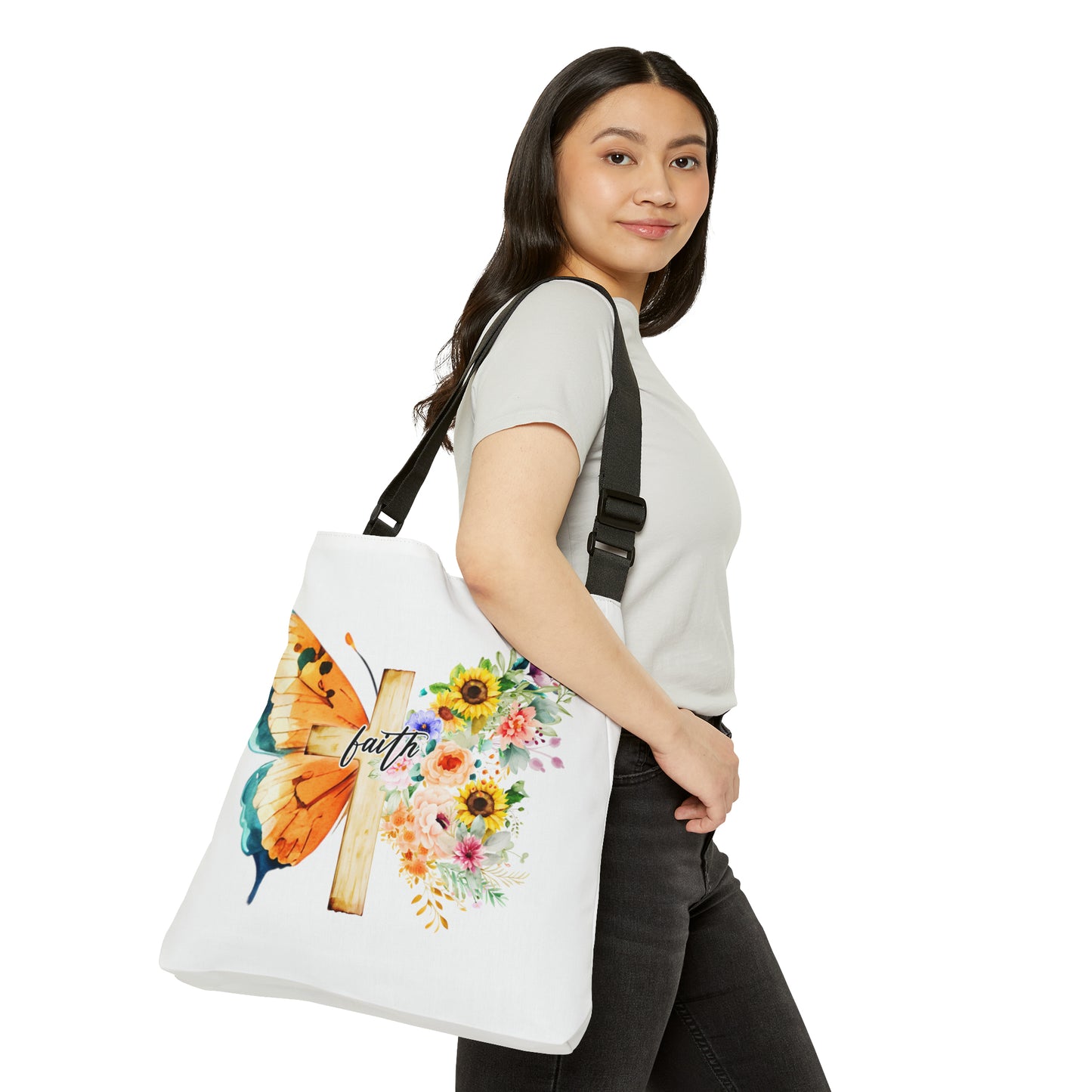 Faith Butterfly Tote