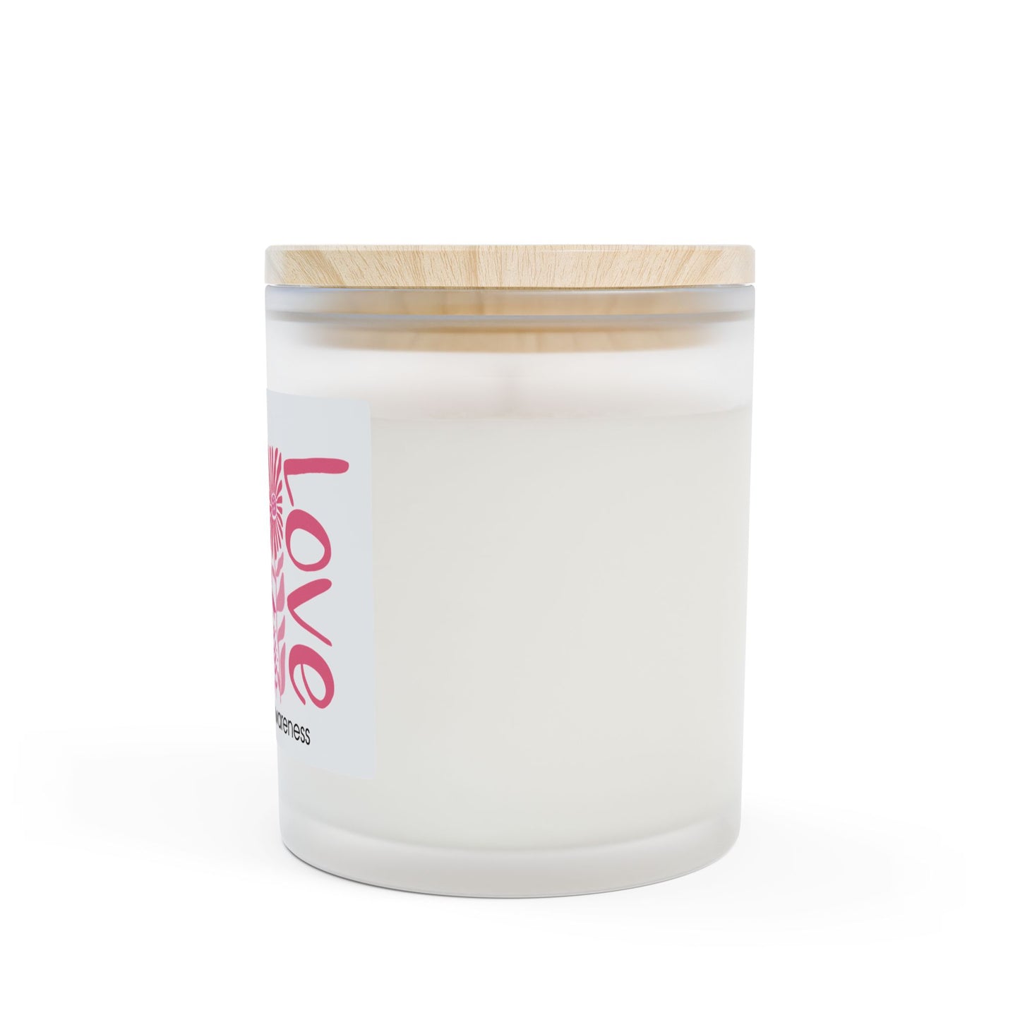 Breast Cancer Faith Hope Love Candle