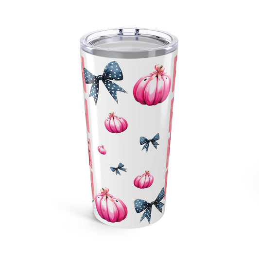 Breast Cancer Pink Pumpkin Tumbler