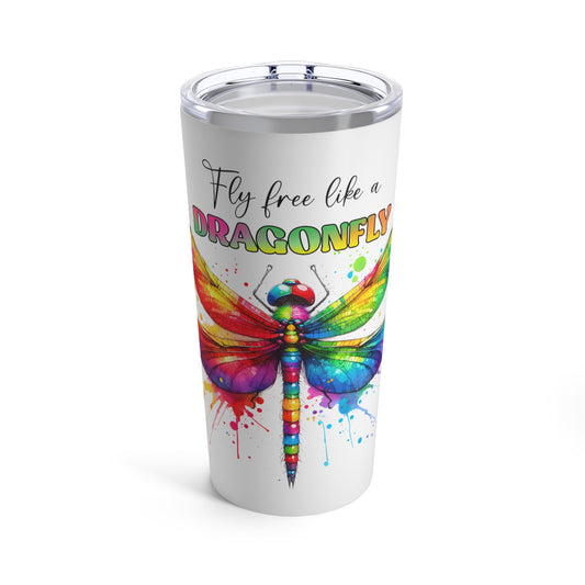 Fly Free Dragonfly Tumbler