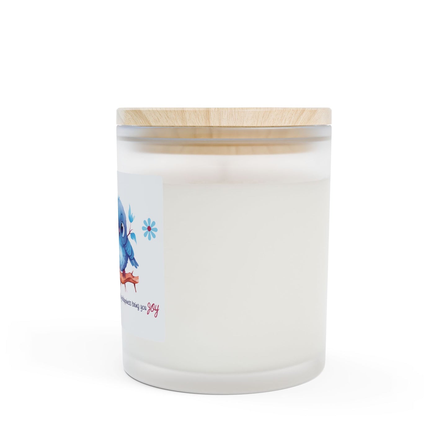 Happy Bluebird Candle