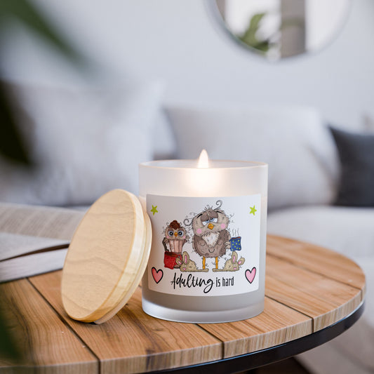 Adulting Owl Candle