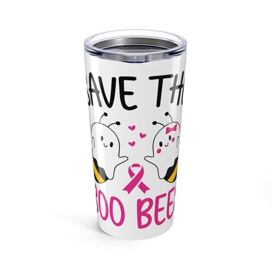 Breast Cancer Boo Bees Tumbler
