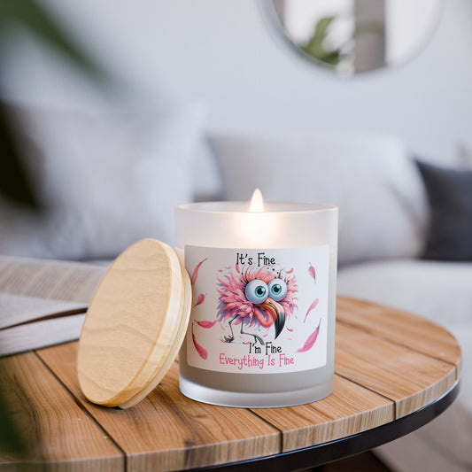 I'm Fine Flamingo Candle
