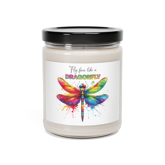 Fly Free Dragonfly Candle