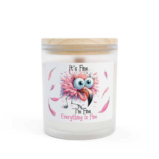 I'm Fine Flamingo Candle