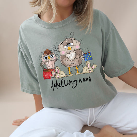 Adulting Owl T-shirt