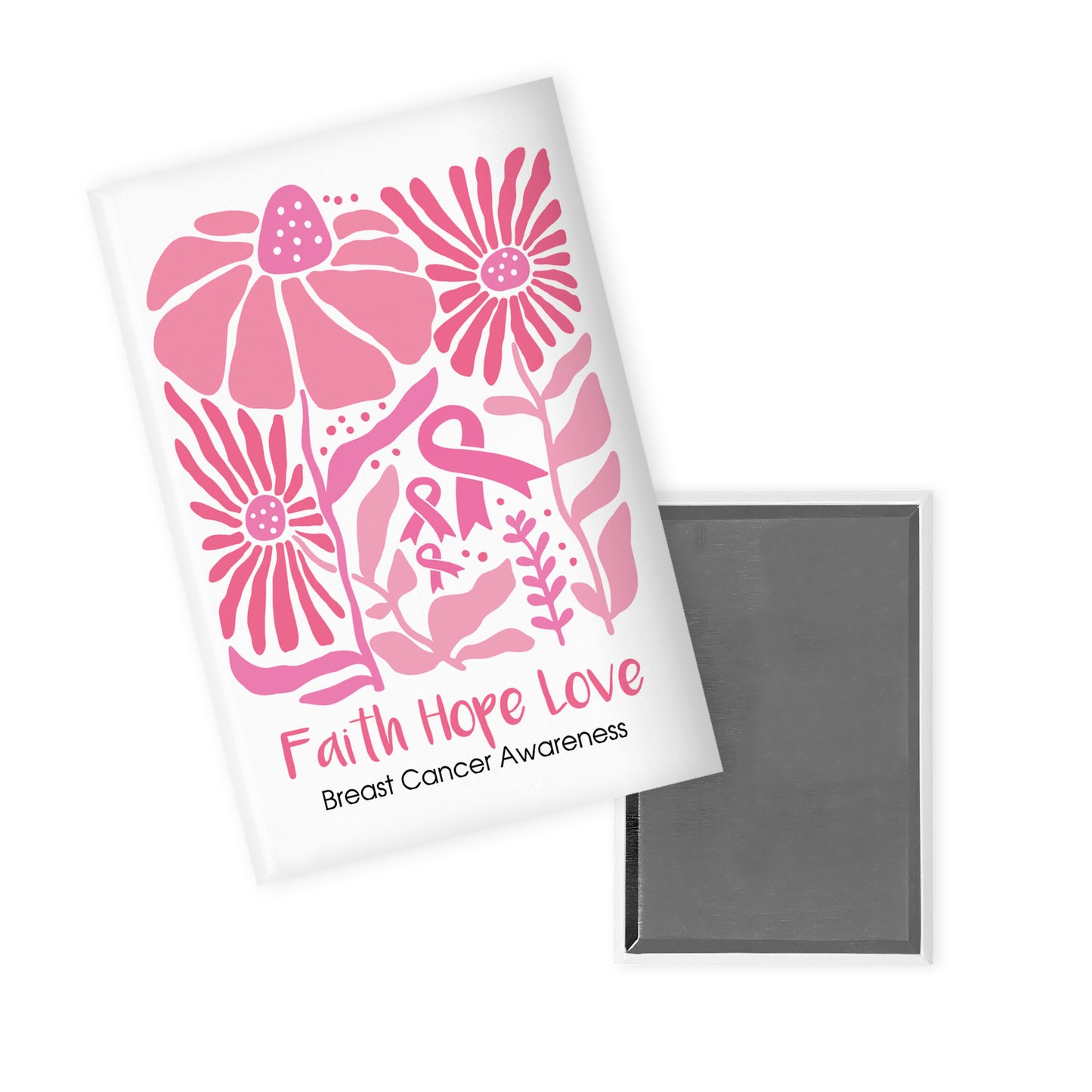 Breast Cancer Faith Hope Love Magnet