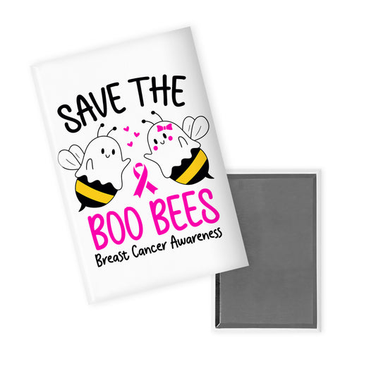 Breast Cancer Boo Bees Magnet