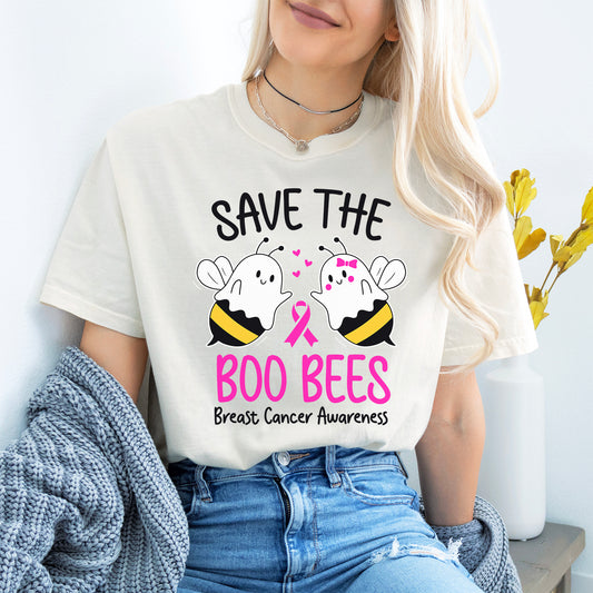 Breast Cancer Boo Bees T-shirt
