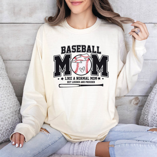 Baseball Mom Proud Long Sleeve