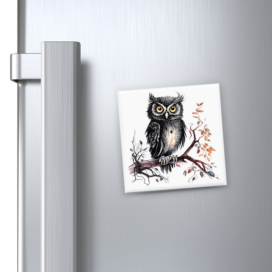 Black Owl Magnet
