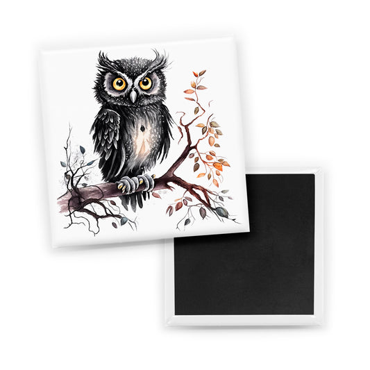 Black Owl Magnet