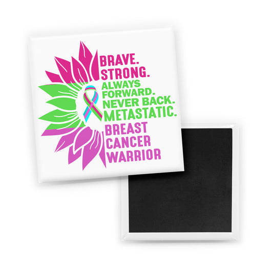 Breast Cancer Never Back Magnet