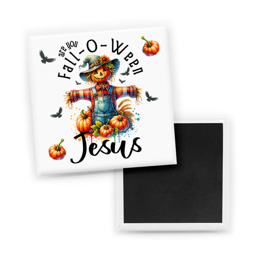 Fall-O-Ween Jesus Magnet