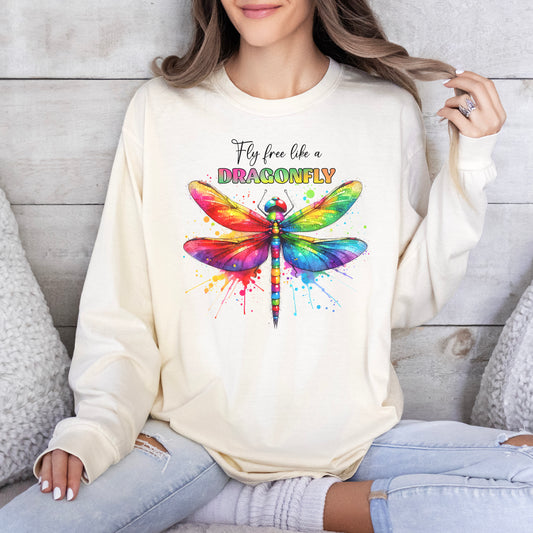 Fly Free Dragonfly Long Sleeve