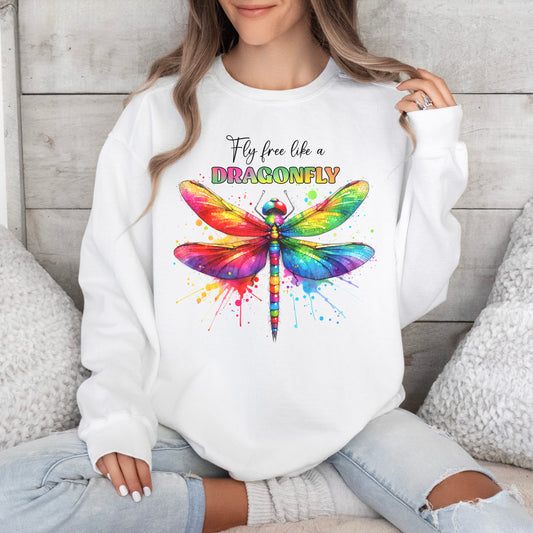 Fly Free Dragonfly Sweatshirt