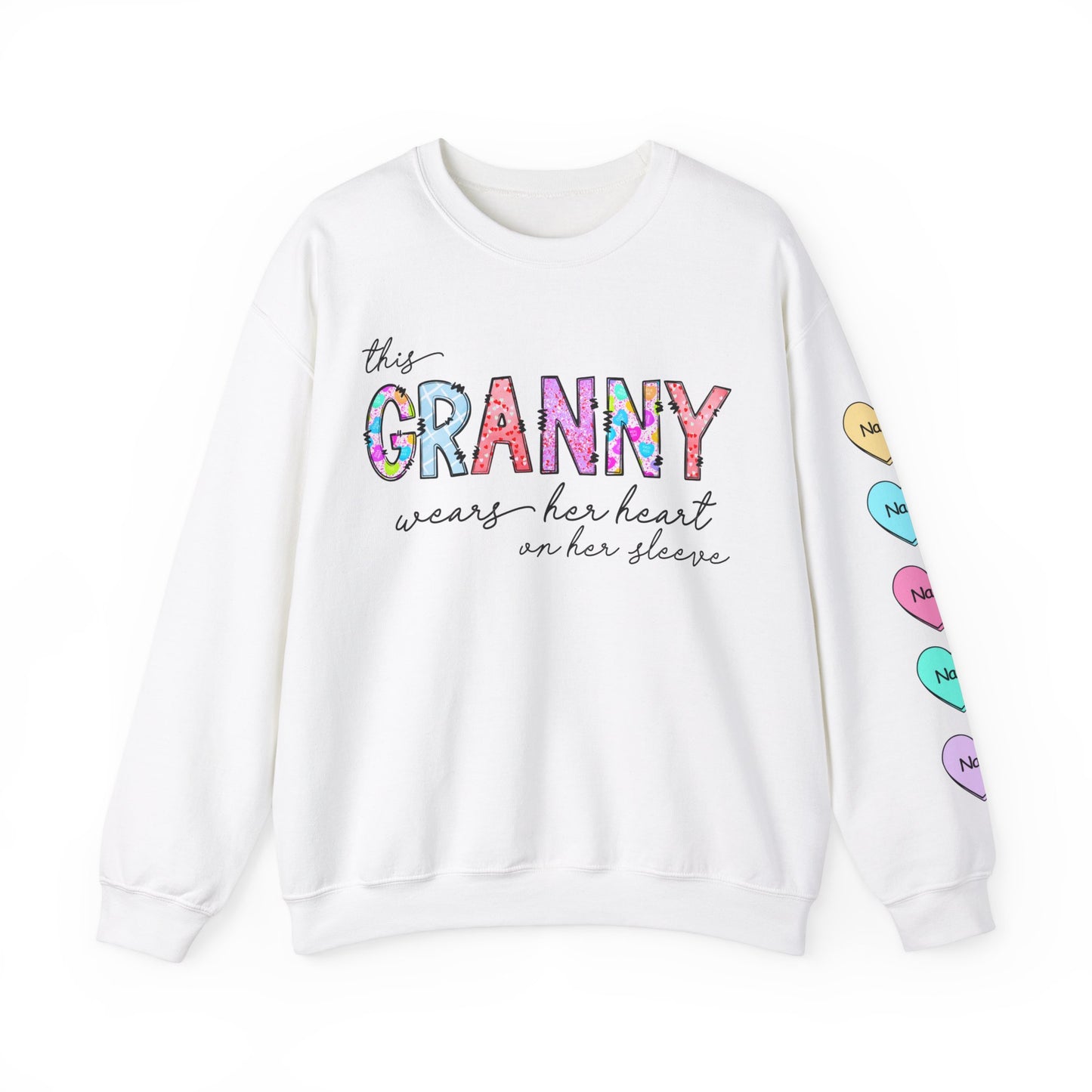 Heart On Sleeve Sweatshirt - Granny