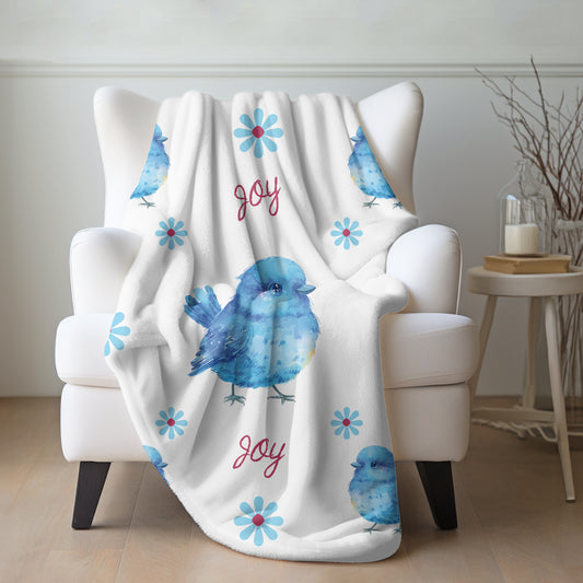 Happy Bluebird Blanket