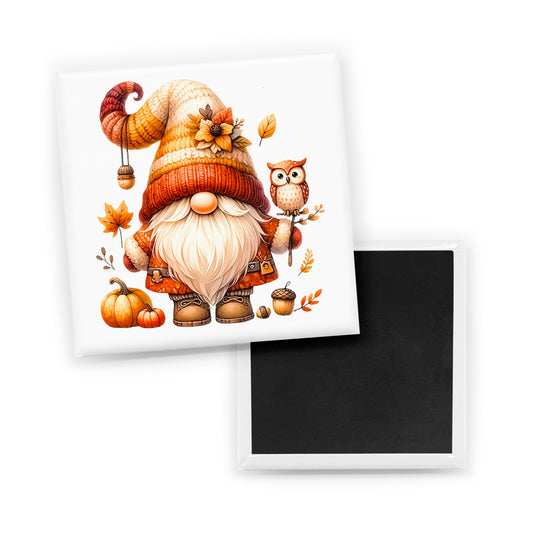 Hello Fall Gnome Magnet