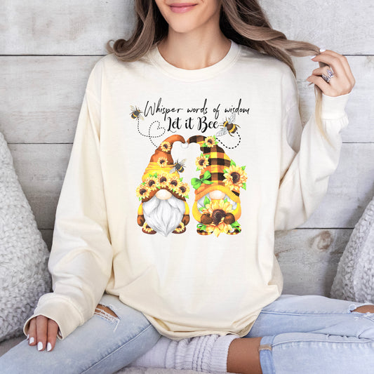 Let It Bee Gnome Long Sleeve