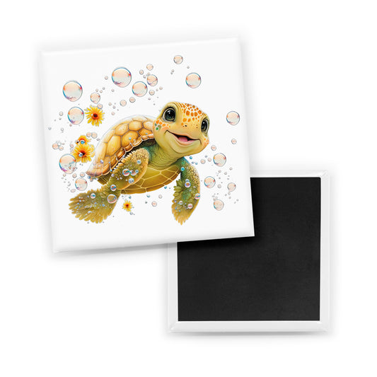 Turtley Happy Magnet