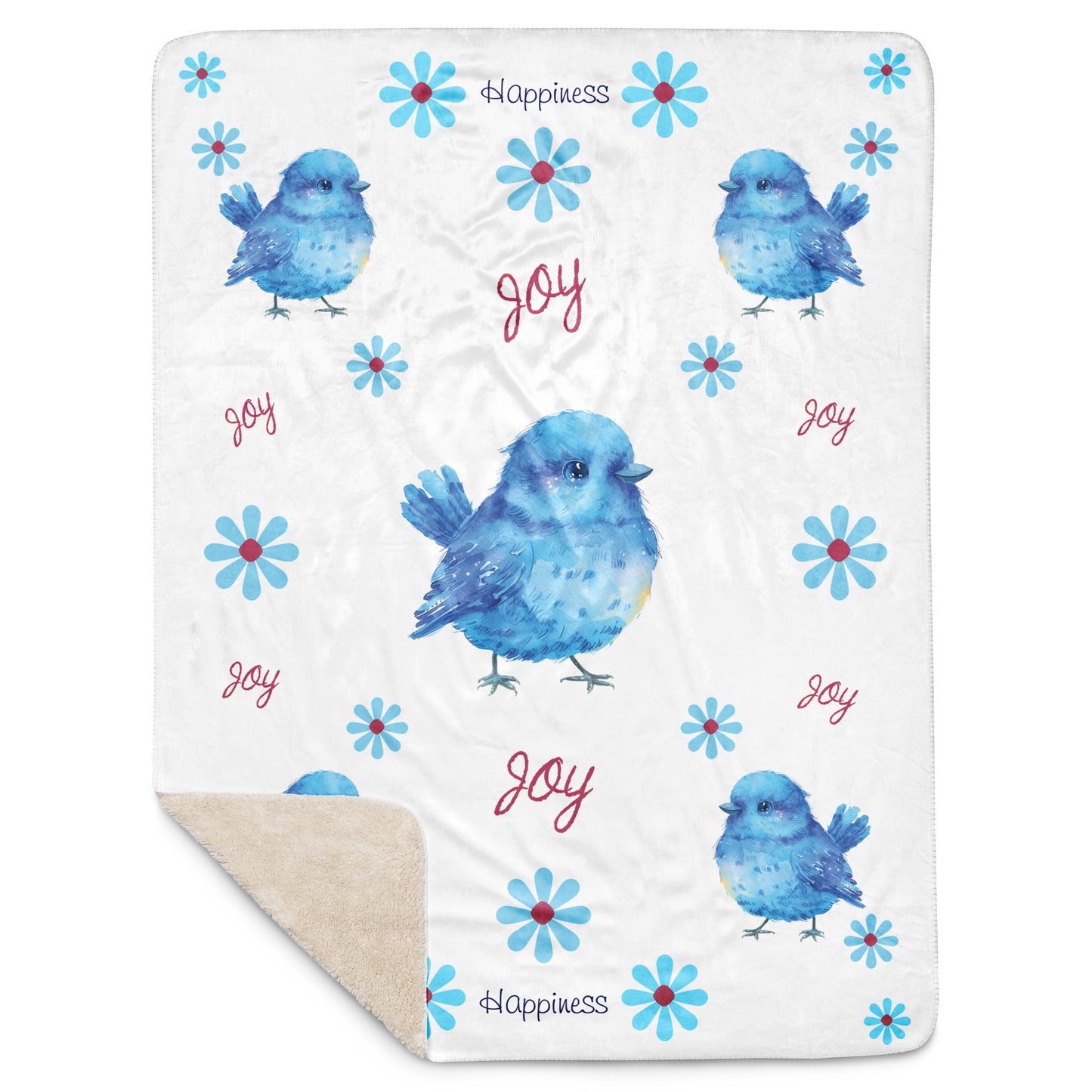 Happy Bluebird Blanket